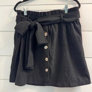 SHEIN Curve waffle knit skirt! So stretchy and soft